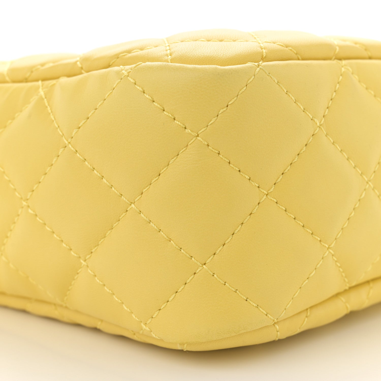 Chanel Calfskin Quilted Reissue Medium Camera Case  Yellow 9 of 15