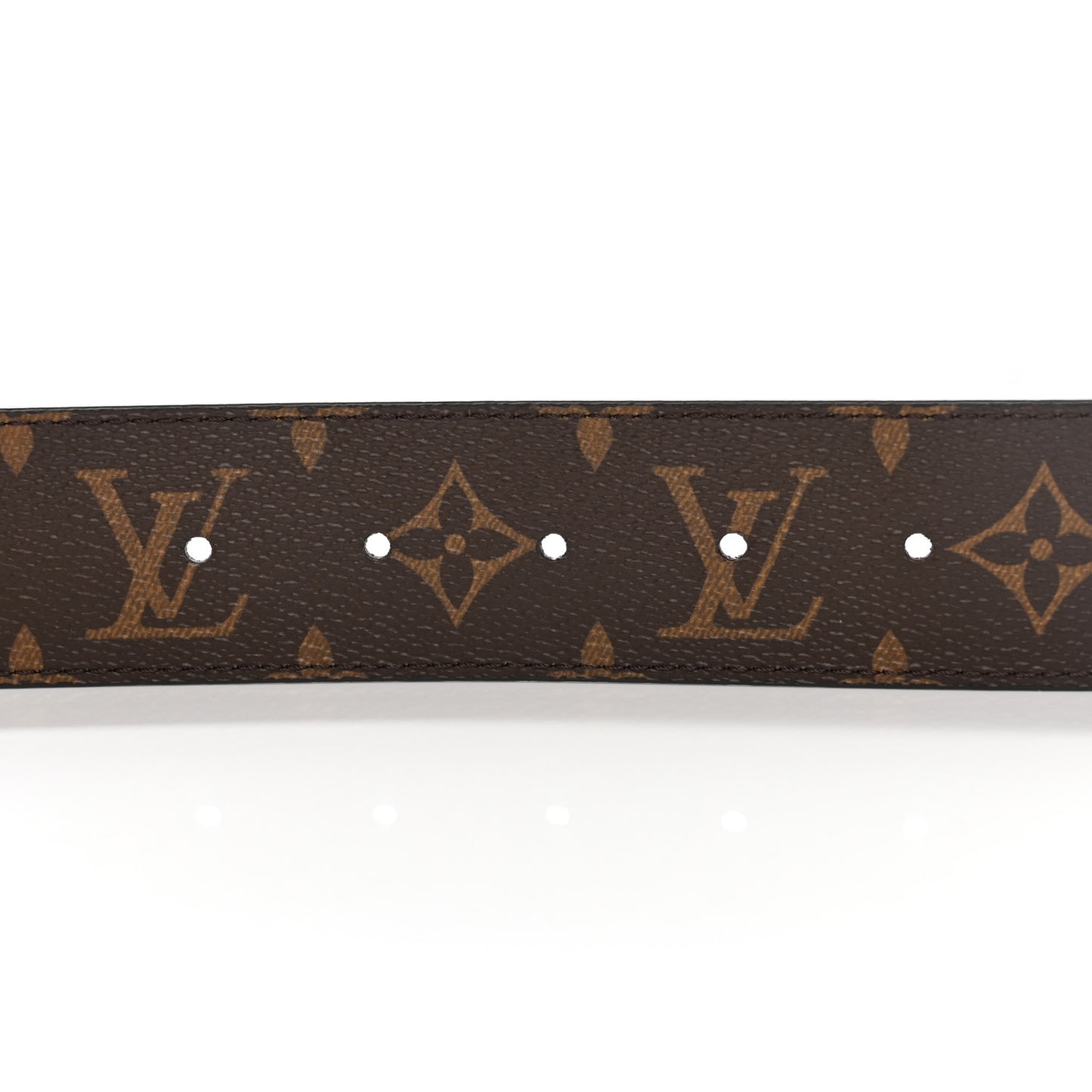 Calfskin Monogram 40mm LV Initiales Reversible Belt 95 38 Black
