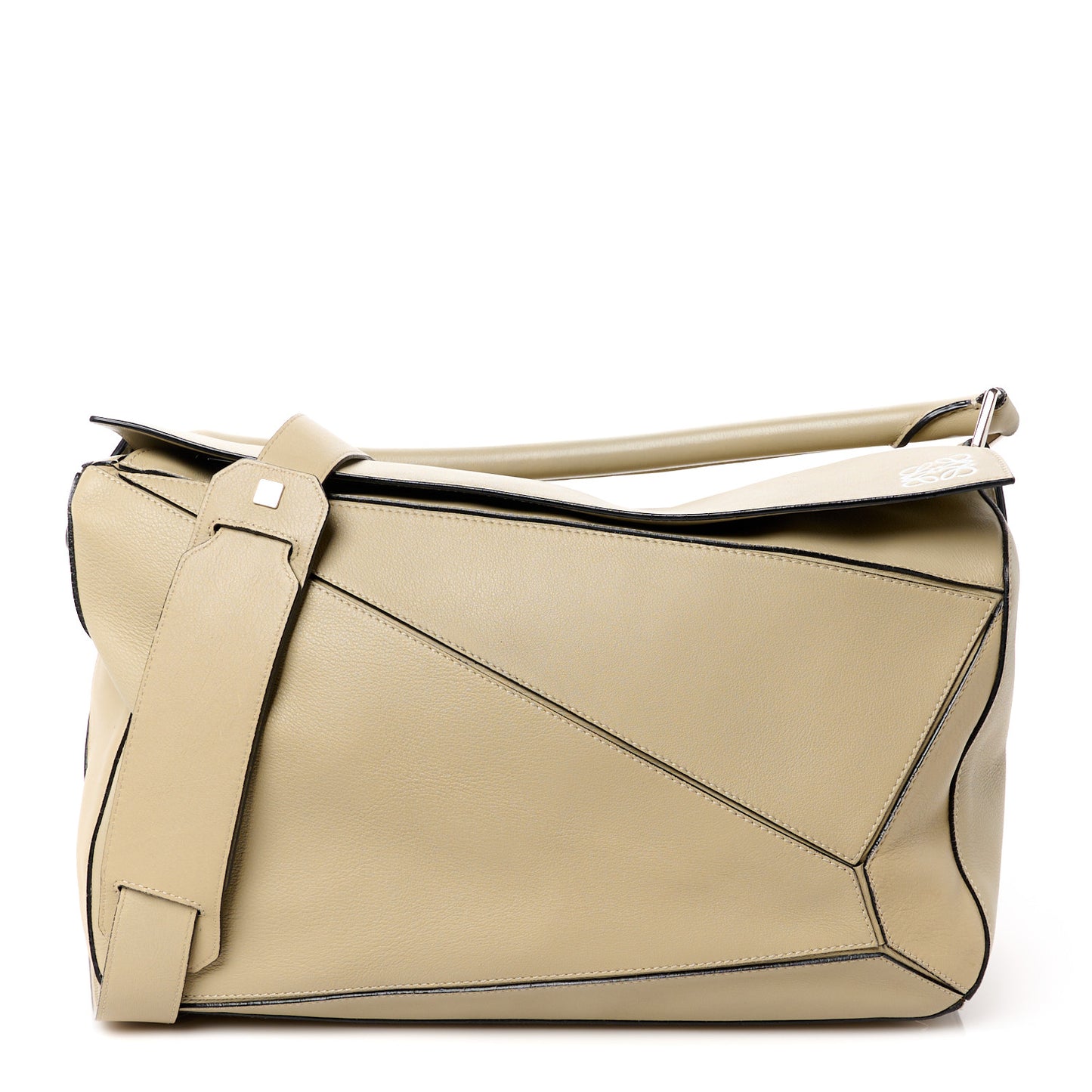 Calfskin Large Puzzle Bag Piedra