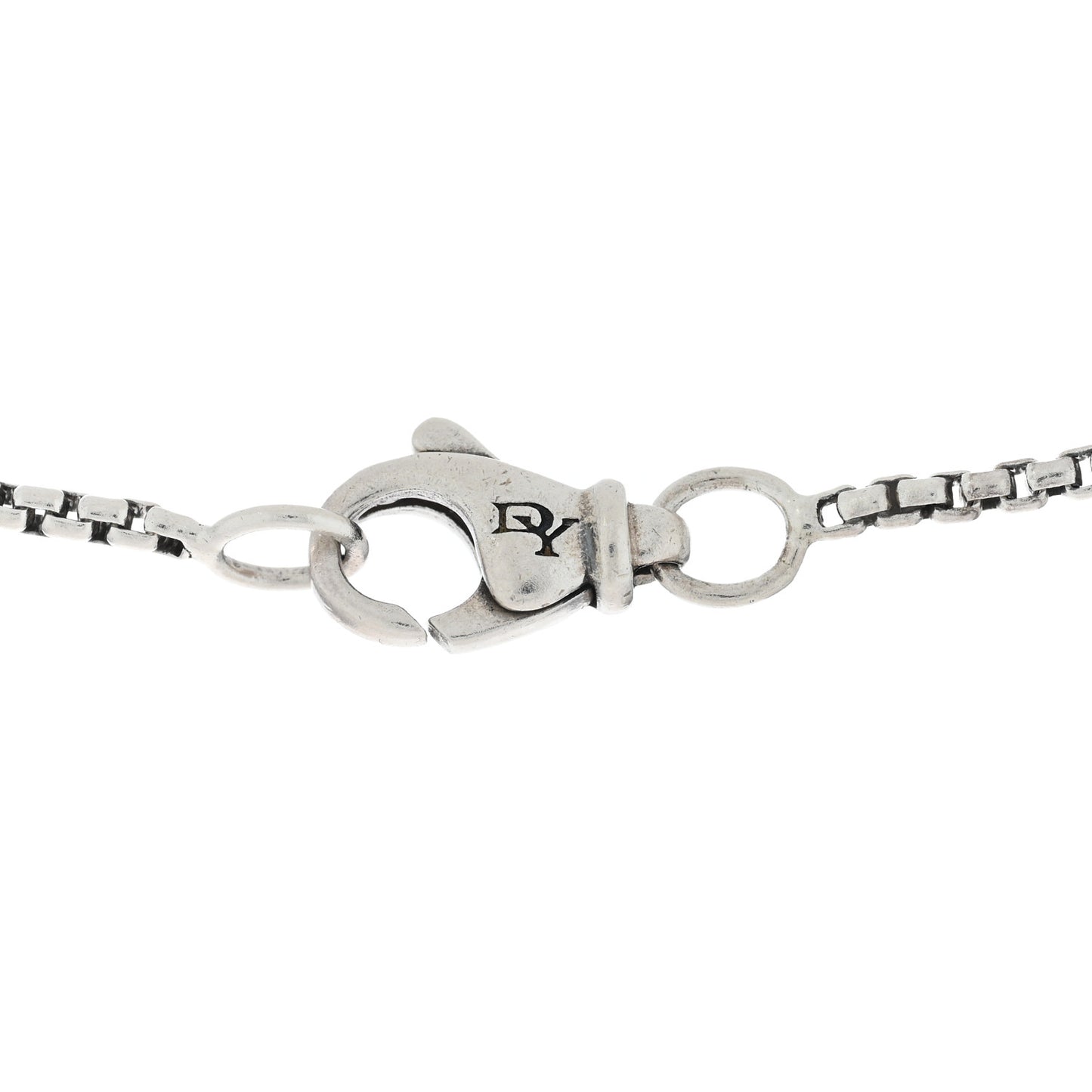 Sterling Silver Diamond Prasiolite 7mm Petite Albion Pendant Necklace