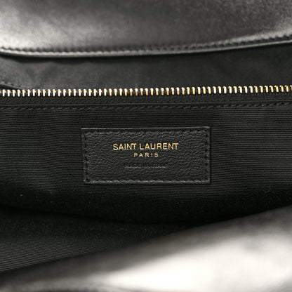 Saint Laurent Lambskin Quilted Maxi Icare Shopping Tote Black 7 of 10