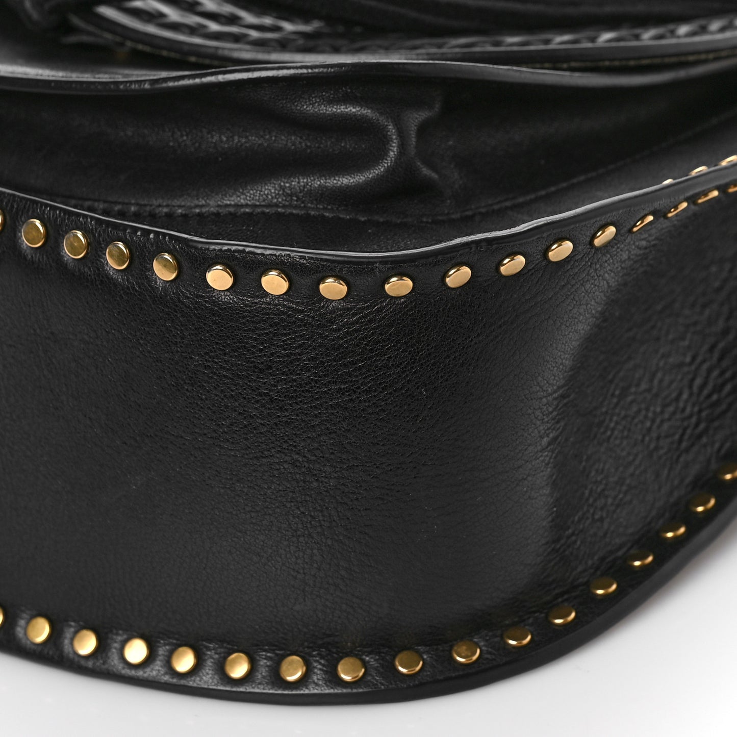 Calfskin Braided Medium Hudson Shoulder Bag Black