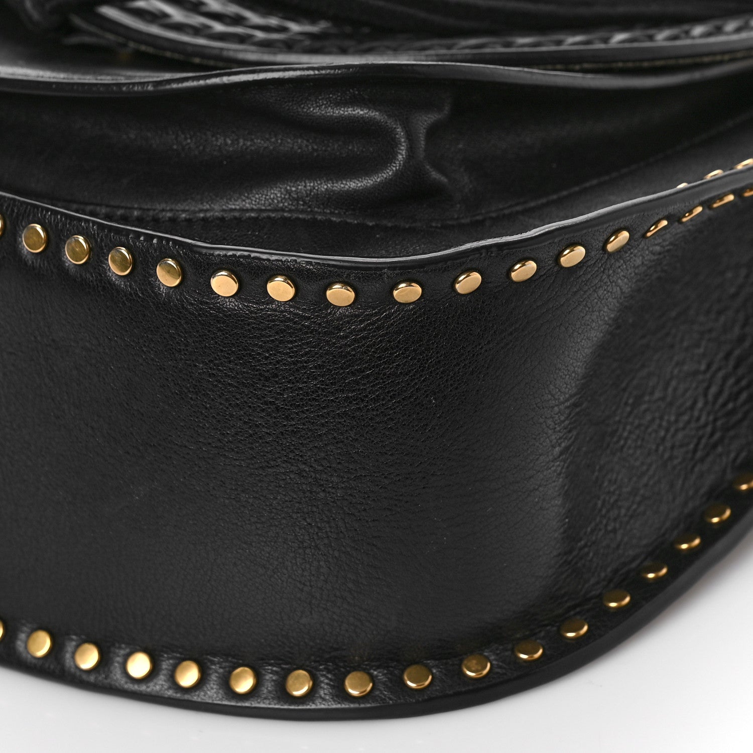 Chloe Calfskin Braided Medium Hudson Shoulder Bag Black 8 of 8