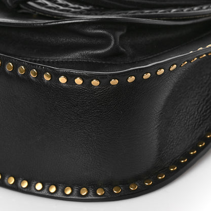 Chloe Calfskin Braided Medium Hudson Shoulder Bag Black 8 of 8