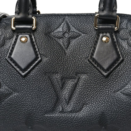Louis Vuitton Empreinte Monogram Giant Speedy Bandouliere 20 Black 6 of 9