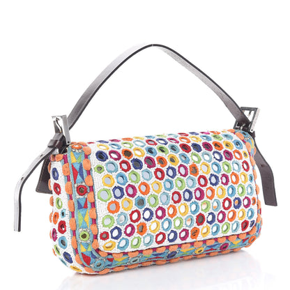 Fendi Mirror Beaded Embroidered Baguette Multicolor 3 of 8
