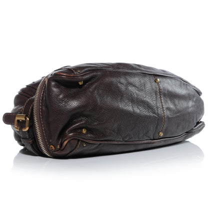 Chloe Leather Paddington Double Zipped Bowler Brown 4 of 8