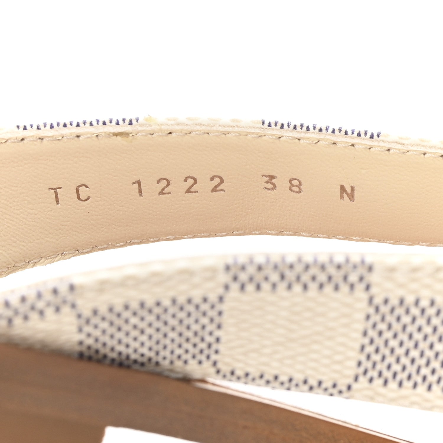 Louis Vuitton Damier Azur Sunny Flat Thong Sandals 38 8 of 10