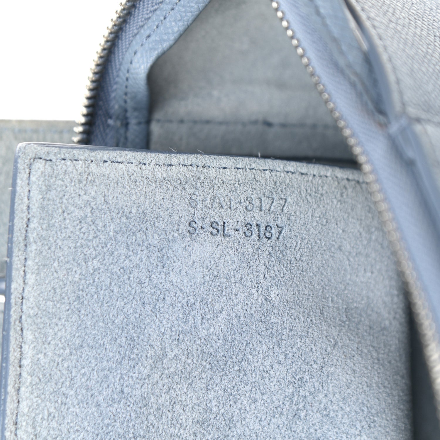 Celine Grained Calfskin Micro Belt Bag Washed Blue 7 of 18