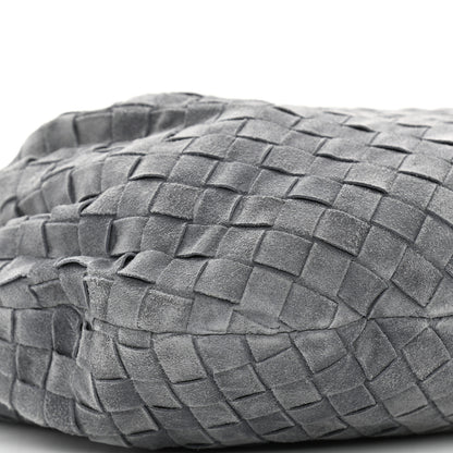 Bottega Veneta Suede Calfskin Intrecciato Teen Jodie Hobo Thunder 9 of 10
