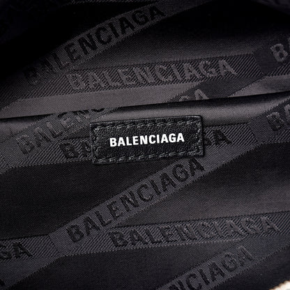 Balenciaga Shiny Calfskin Crocodile Embossed XXS Souvenir Belt Bag Green 5 of 8