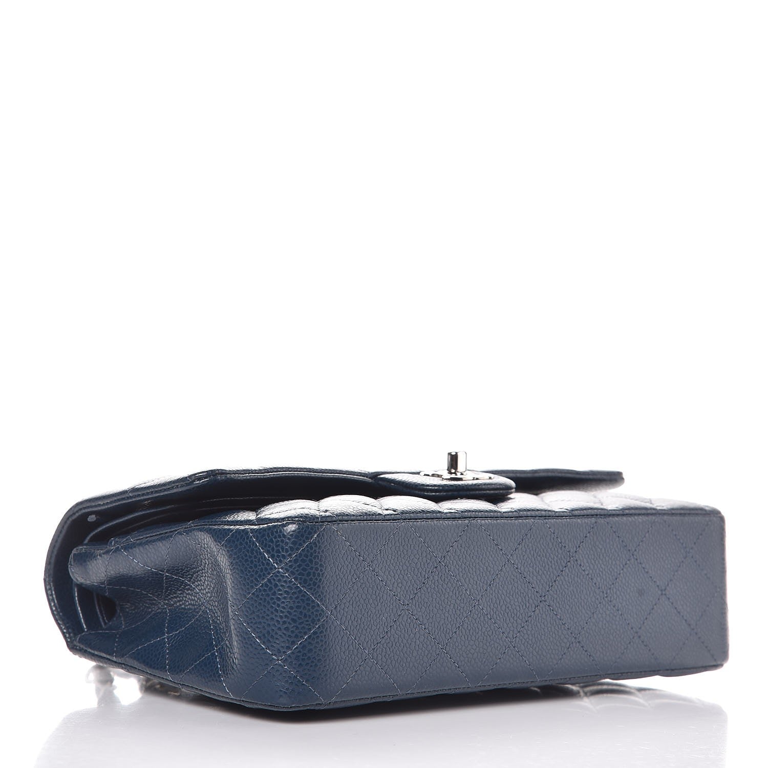 Chanel Caviar Quilted Medium Double Flap Navy 11 of 14