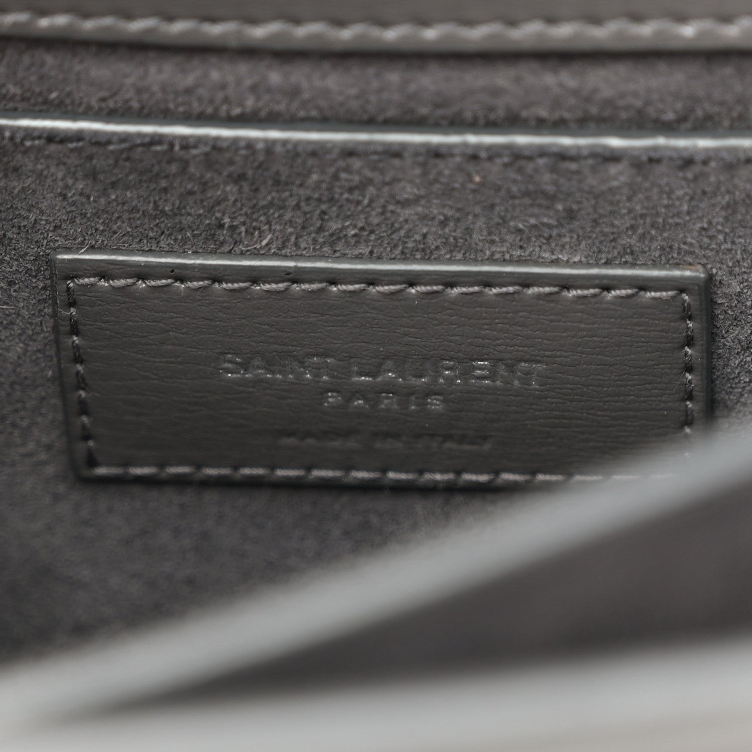 Saint Laurent Smooth Calfskin Medium Monogram Sunset Satchel Asphalt 7 of 13