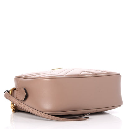 Gucci Calfskin Matelasse Mini GG Marmont Chain Shoulder Bag Porcelain Rose 4 of 7