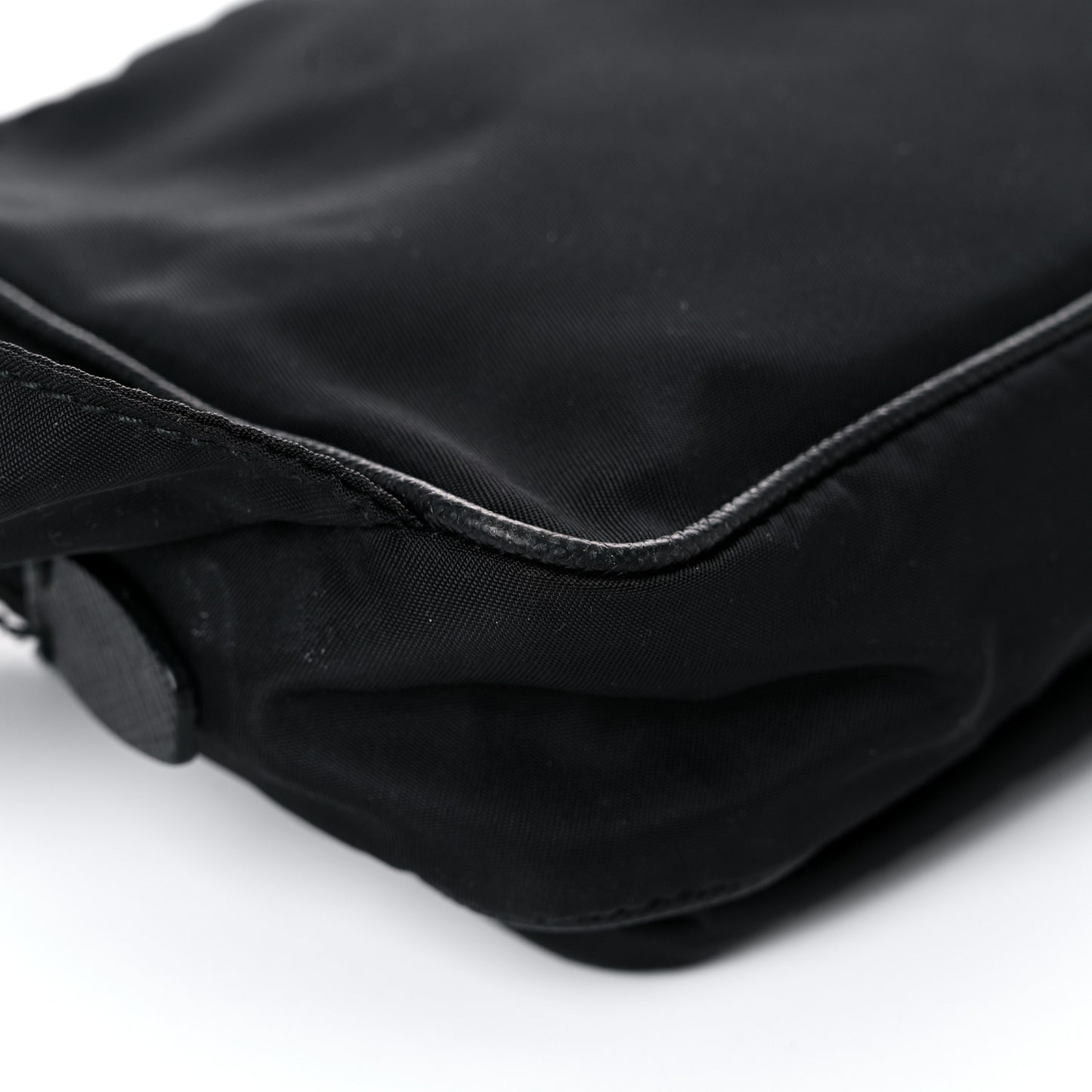Tessuto Nylon Saffiano Belt Bag Black