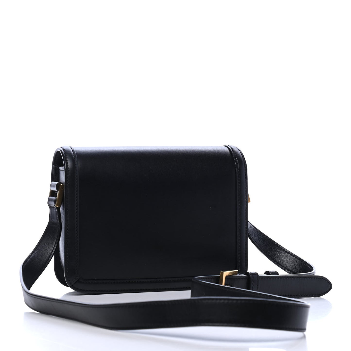 Smooth Calfskin Small Solferino Satchel Black