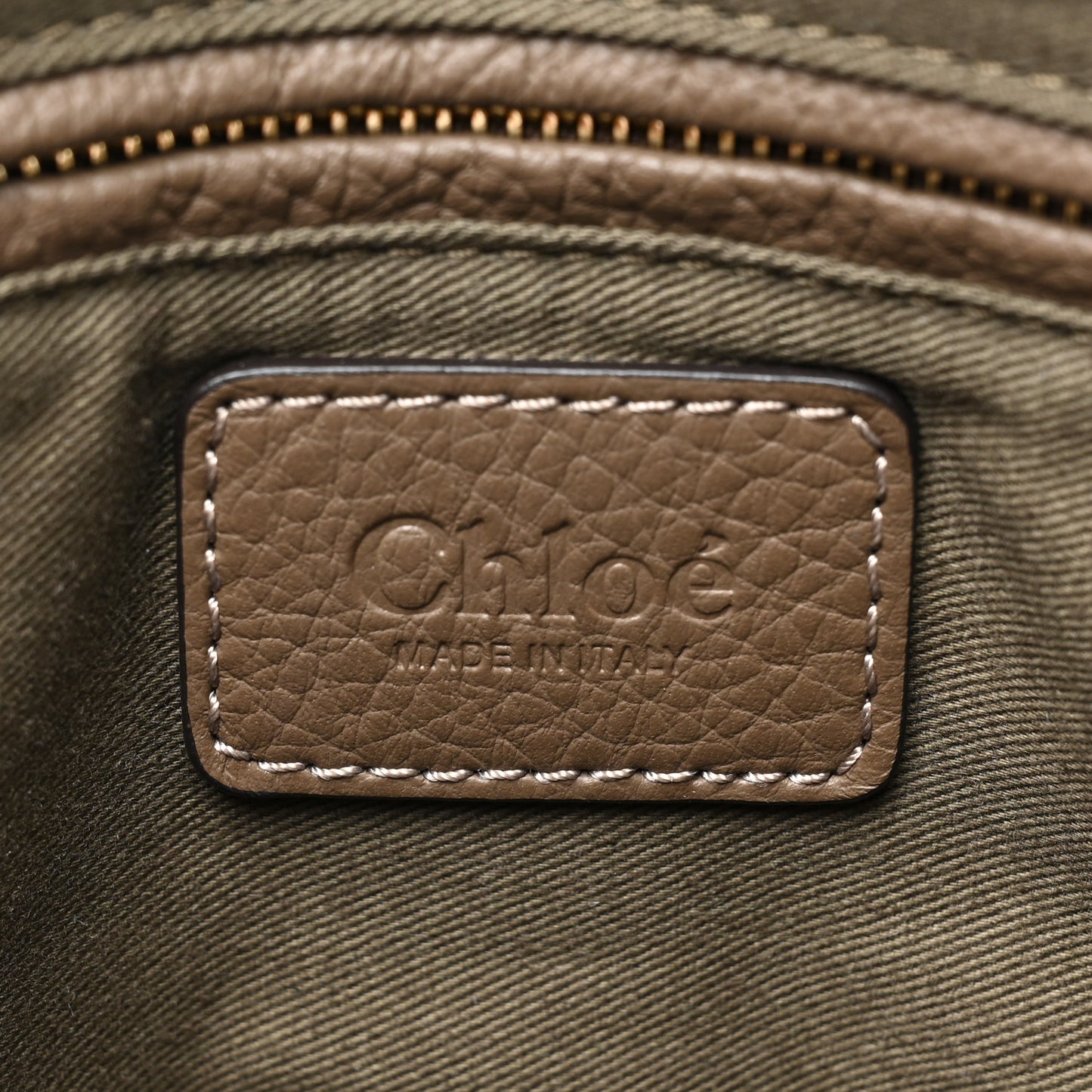 Calfskin Medium Marcie Satchel Army Green