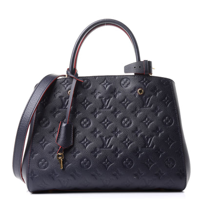 Louis Vuitton Empreinte Montaigne MM Marine Rouge 1 of 32