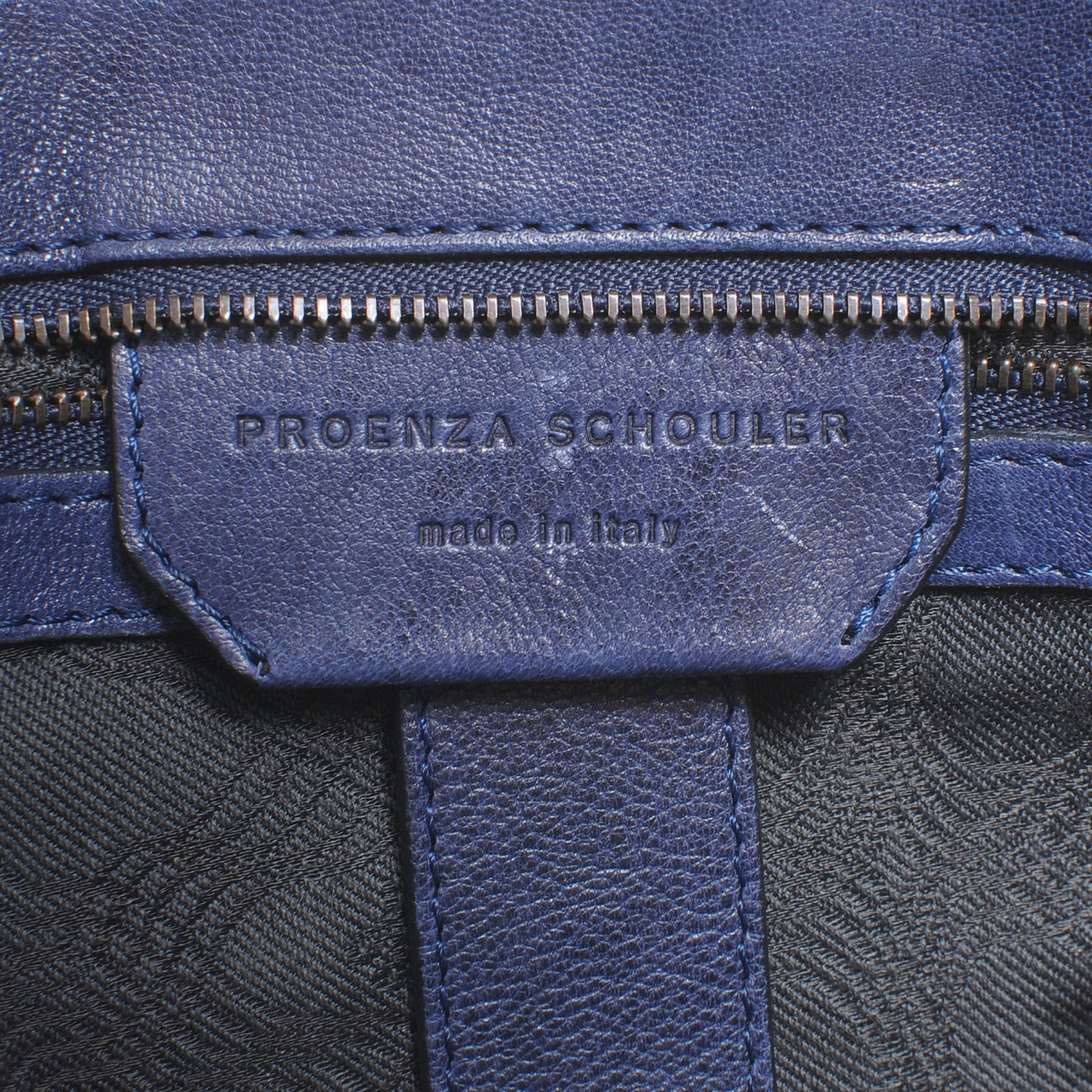 Lambskin PS1 Large Satchel Marine