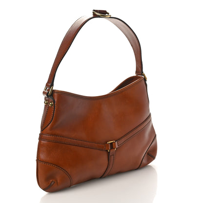 Gucci Calfskin GG Reins Hobo Tan 2 of 11