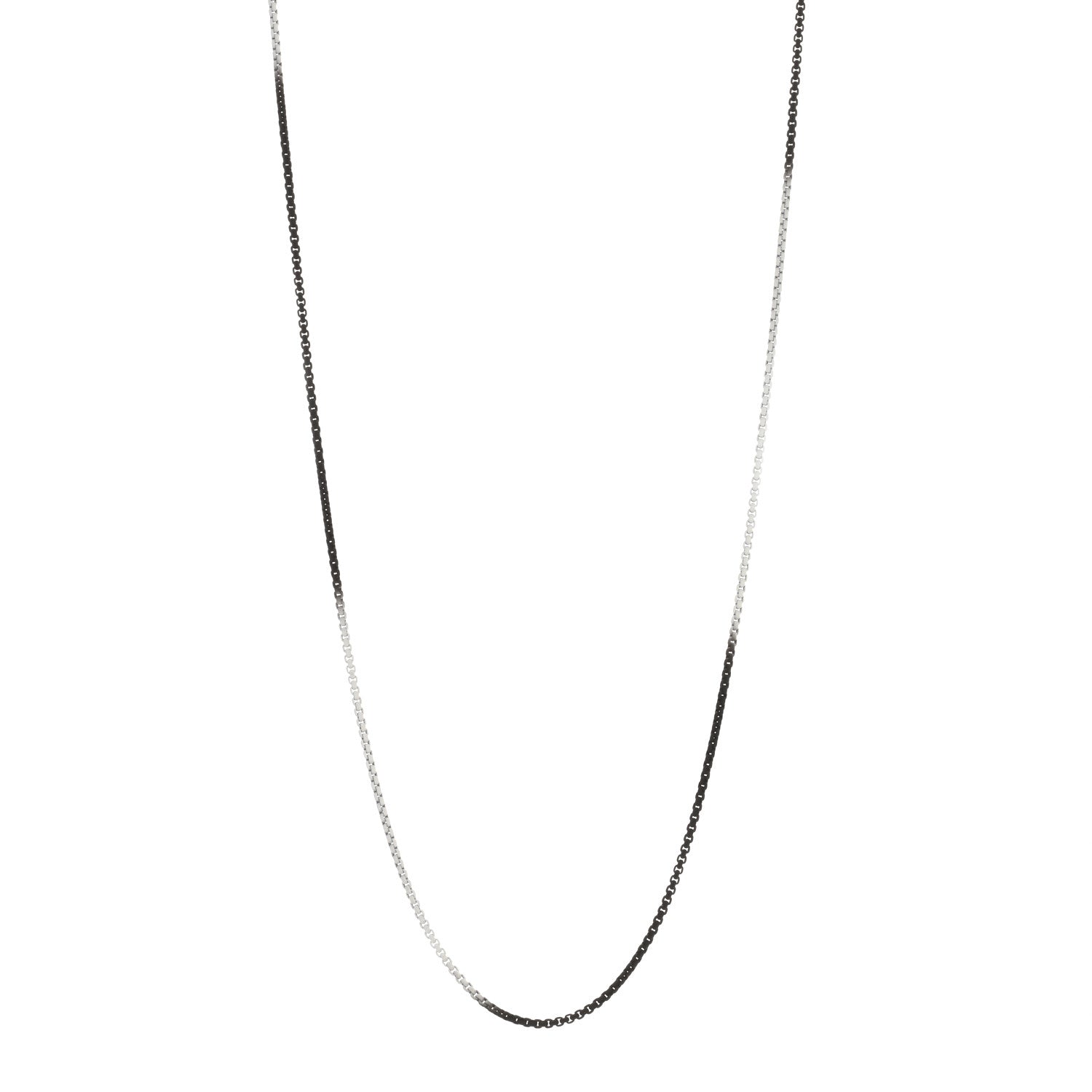David Yurman Stainless Steel 14K Yellow Gold Bel Aire Ombre Chain Necklace Black White 1 of 3