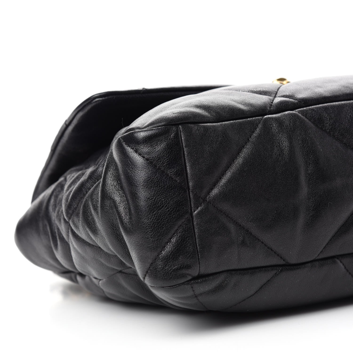 Chanel Goatskin Quilted Large Chanel 19 Flap Black 6 of 11