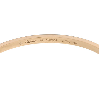 Cartier 18K Yellow Gold Small LOVE Bracelet 19 6 of 8