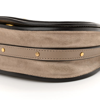 Chloe Calfskin Suede Small Nile Bracelet Bag Motty Grey 10 of 14