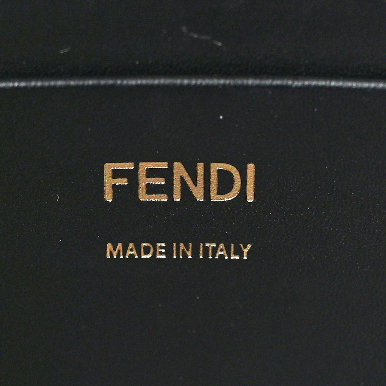 Fendi Canvas Chinese New Year Tiger Embroidered Mini Baguette Black Dark Yellow 6 of 11