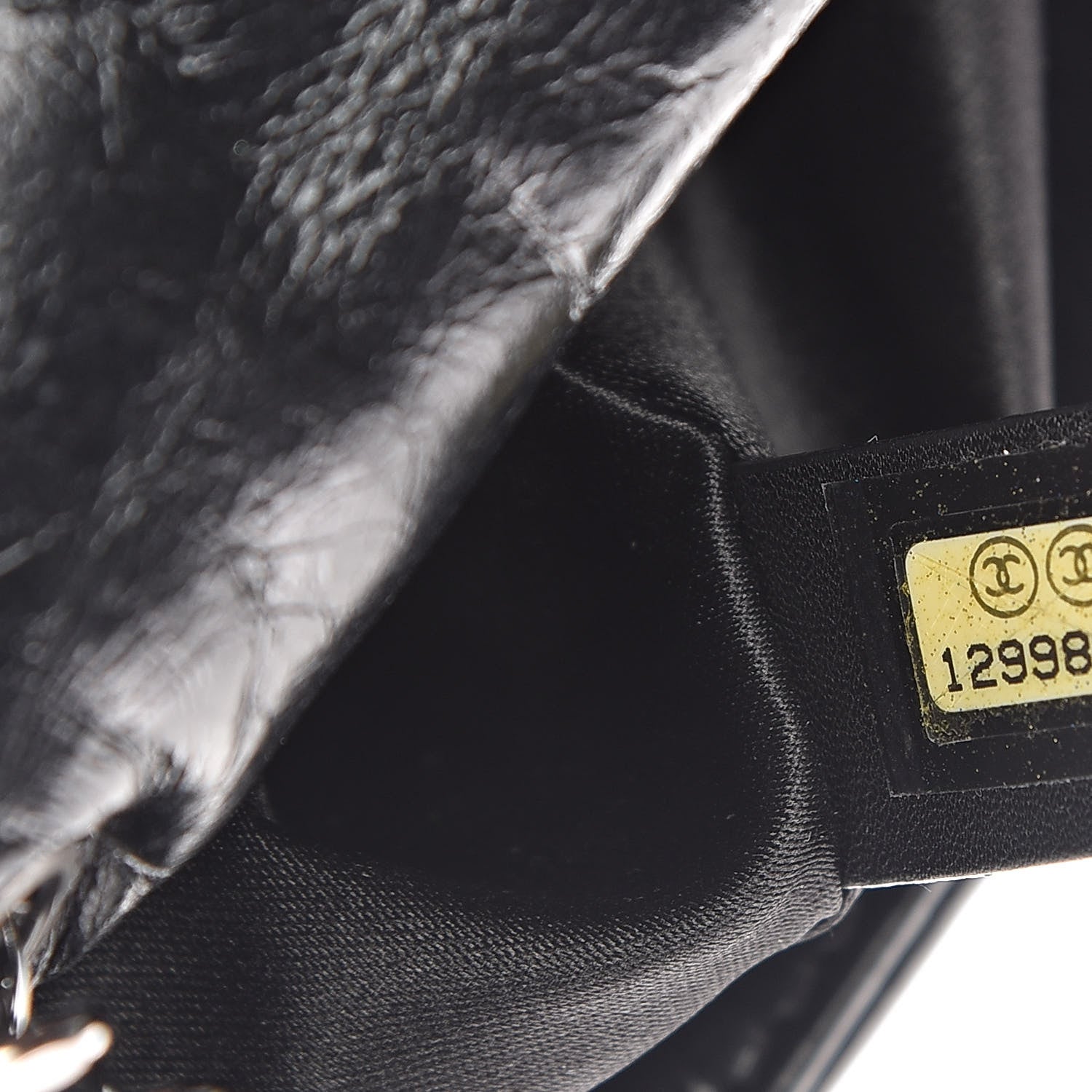 Chanel Glazed Calfskin Twisted Medium Flap Black 7 of 10