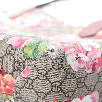 Gucci GG Supreme Monogram Blooms Medium Reversible Tote Beige Multicolor Dry Rose 12 of 22