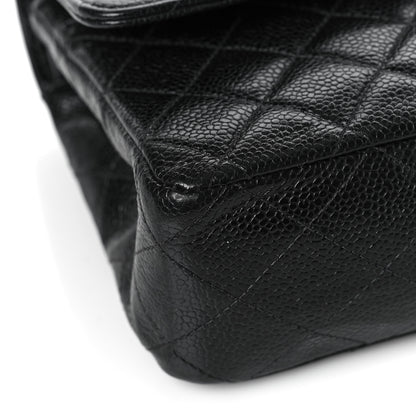 Chanel Caviar Quilted Medium Double Flap Black 8 of 9