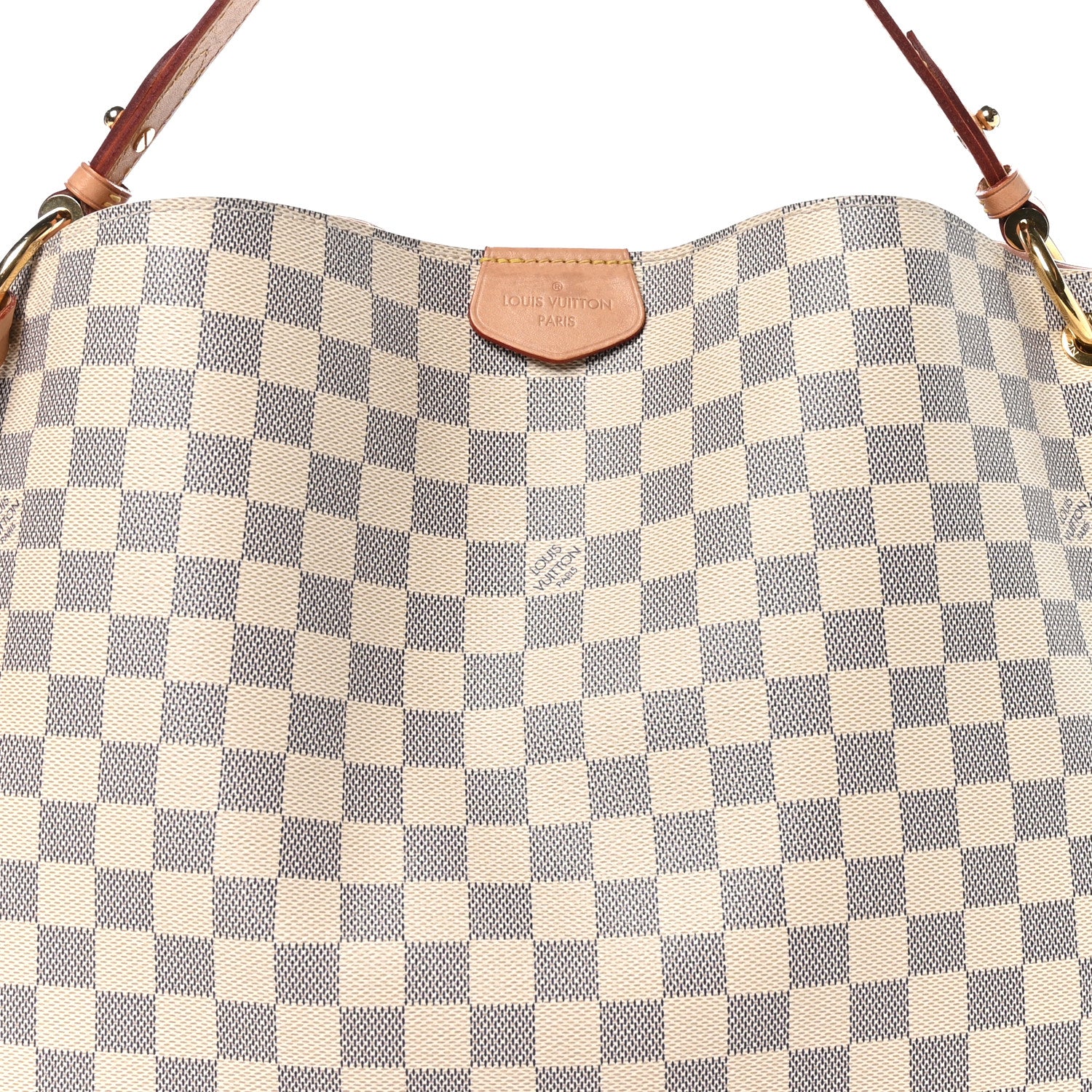 Louis Vuitton Damier Azur Graceful MM Rose Ballerine 8 of 10