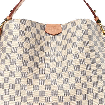 Louis Vuitton Damier Azur Graceful MM Rose Ballerine 8 of 10