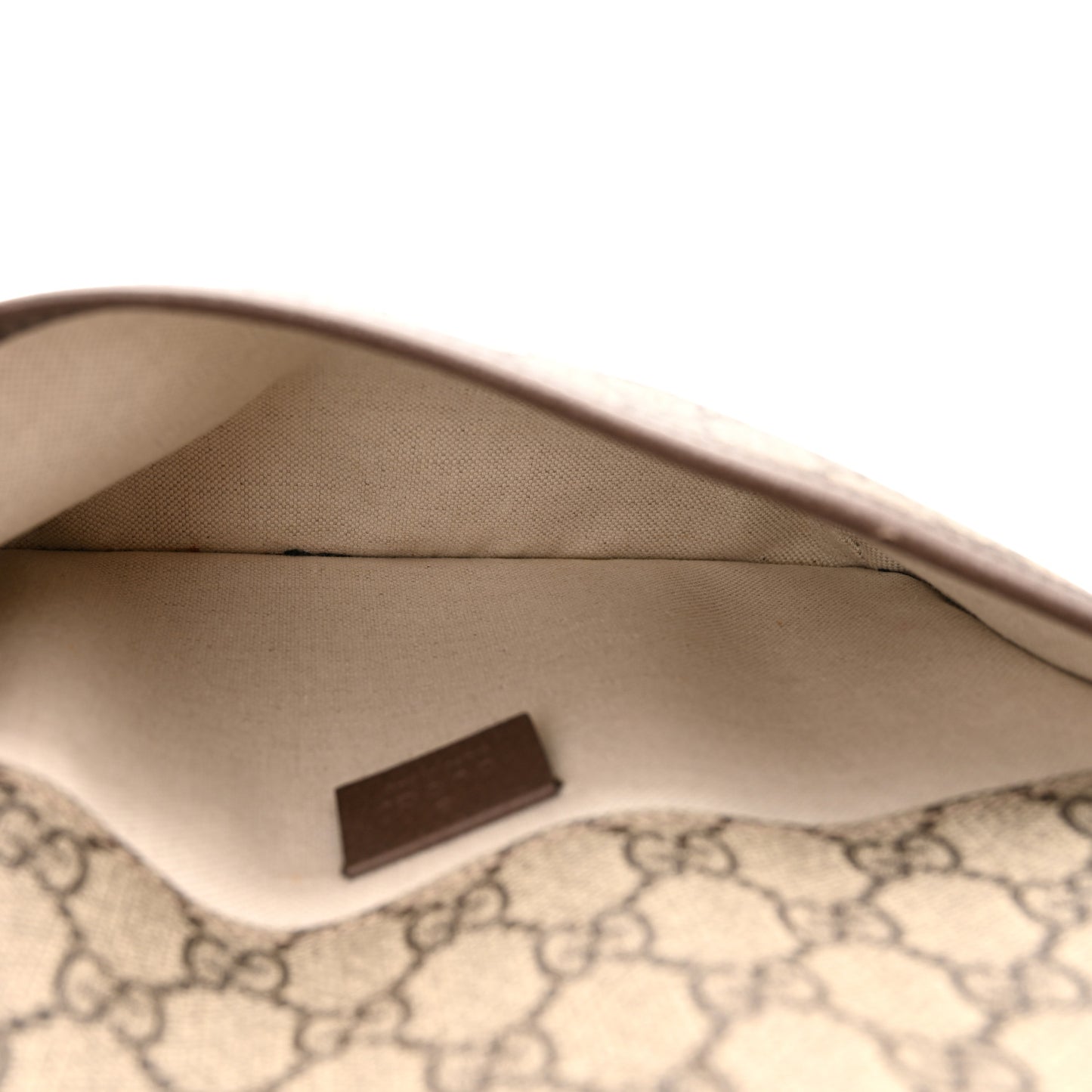 GG Supreme Monogram Neo Vintage Web Belt Bag Brown