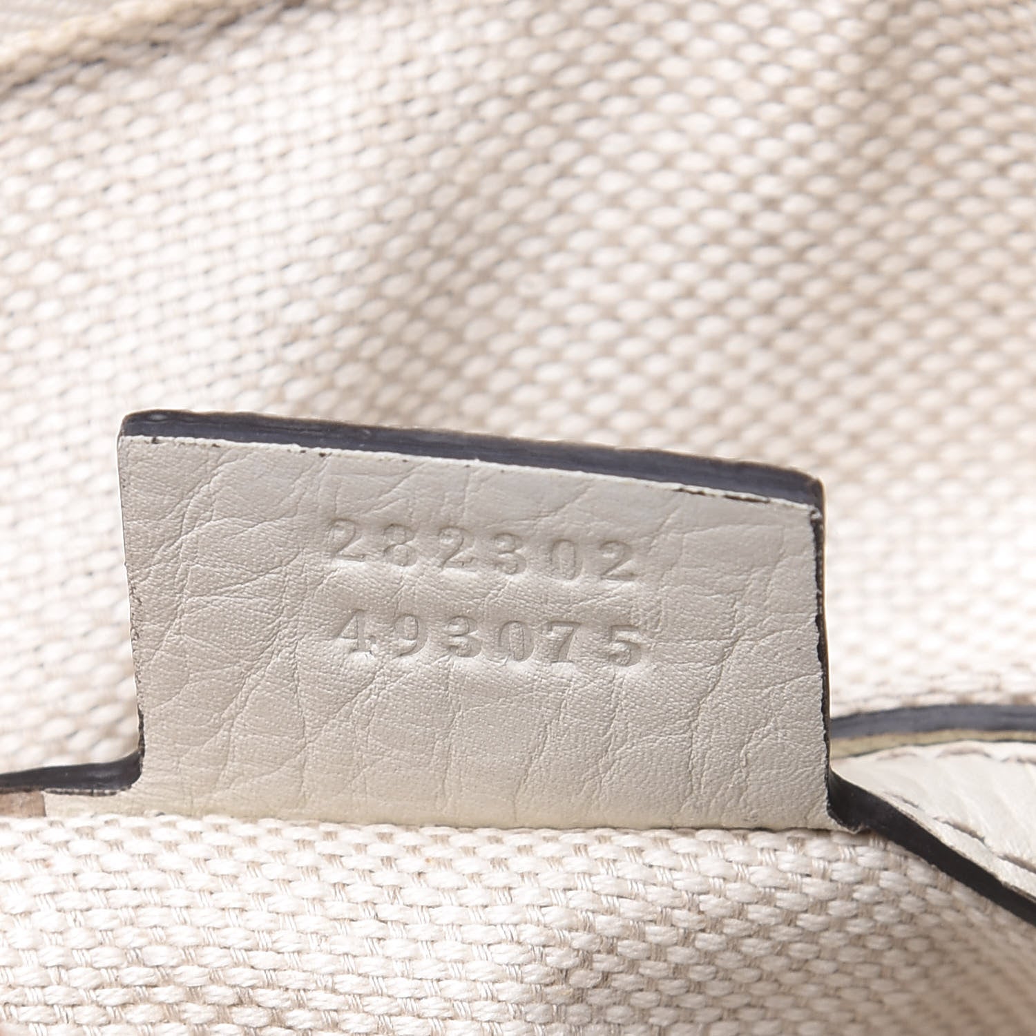 Gucci Pebbled Calfskin Medium Soho Boston Off White 6 of 11