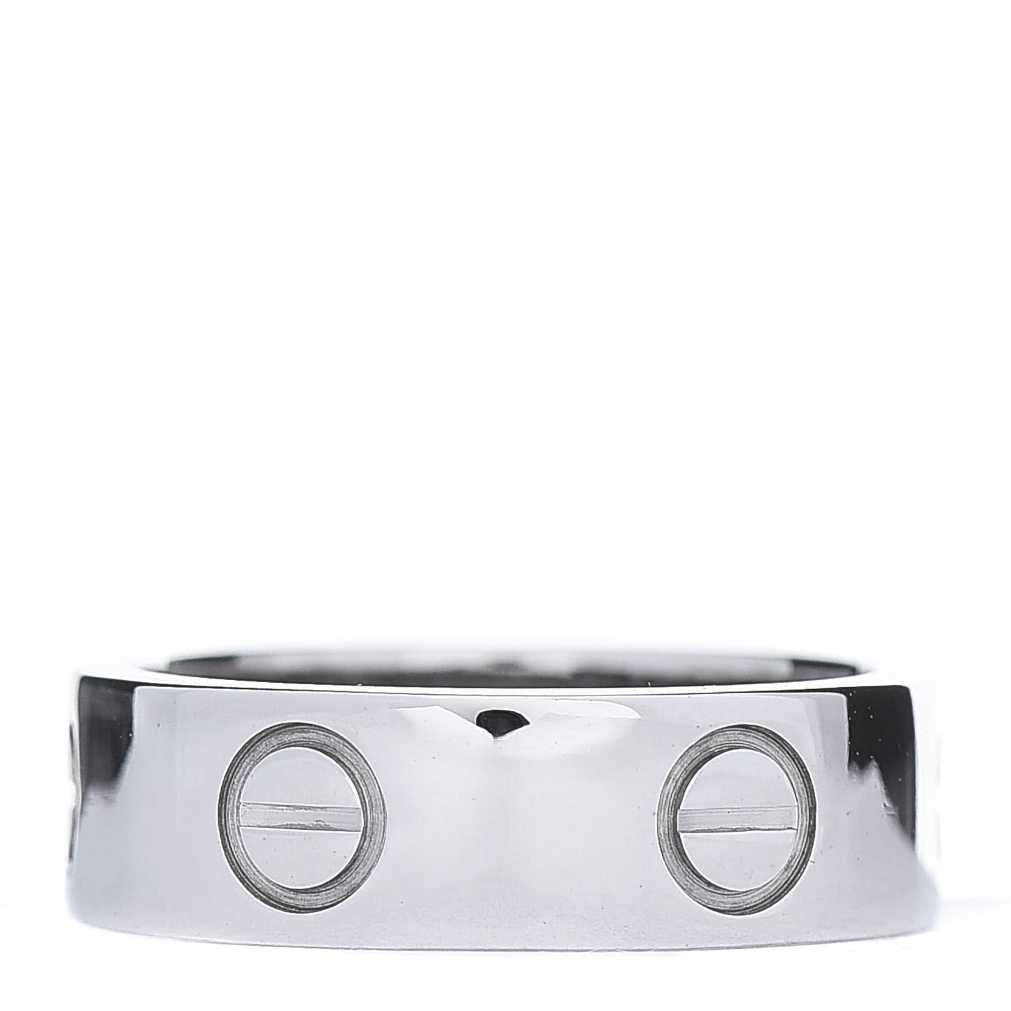 18K White Gold 5.5mm LOVE Ring 49 4.75