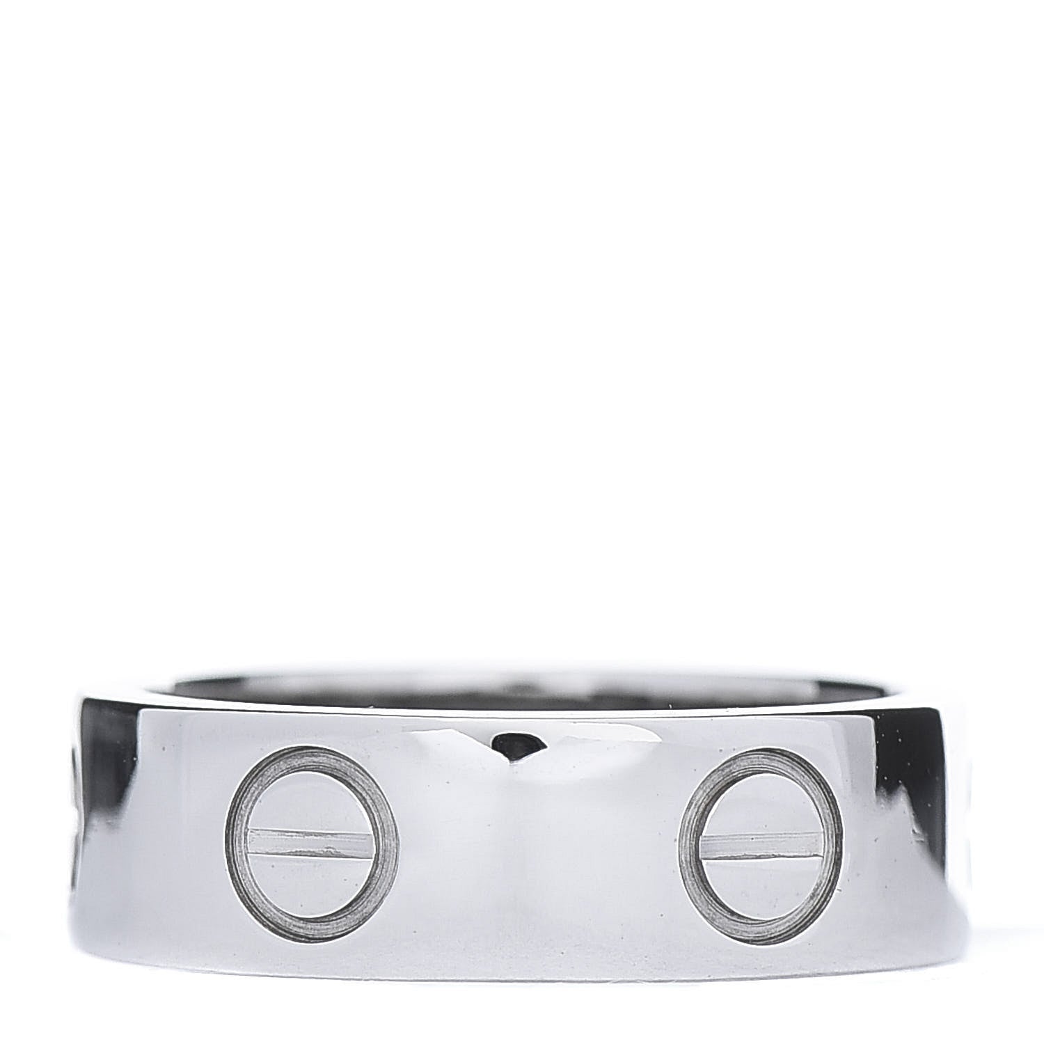Cartier 18K White Gold 5.5mm LOVE Ring 49 4.75 3 of 5
