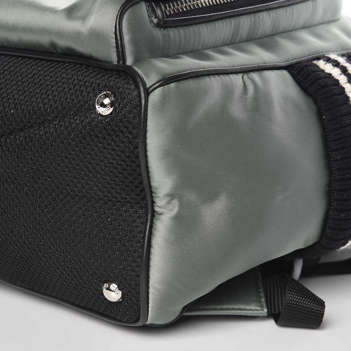 Nylon Satin Patches Bomber Backpack