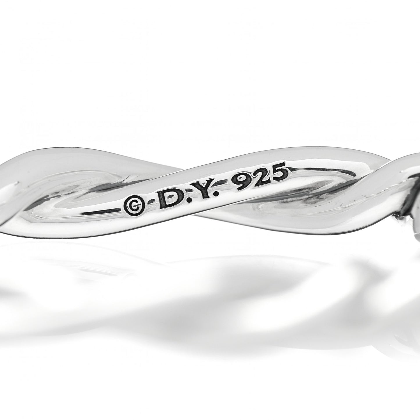 Sterling Silver Continuance Center Twist Bracelet