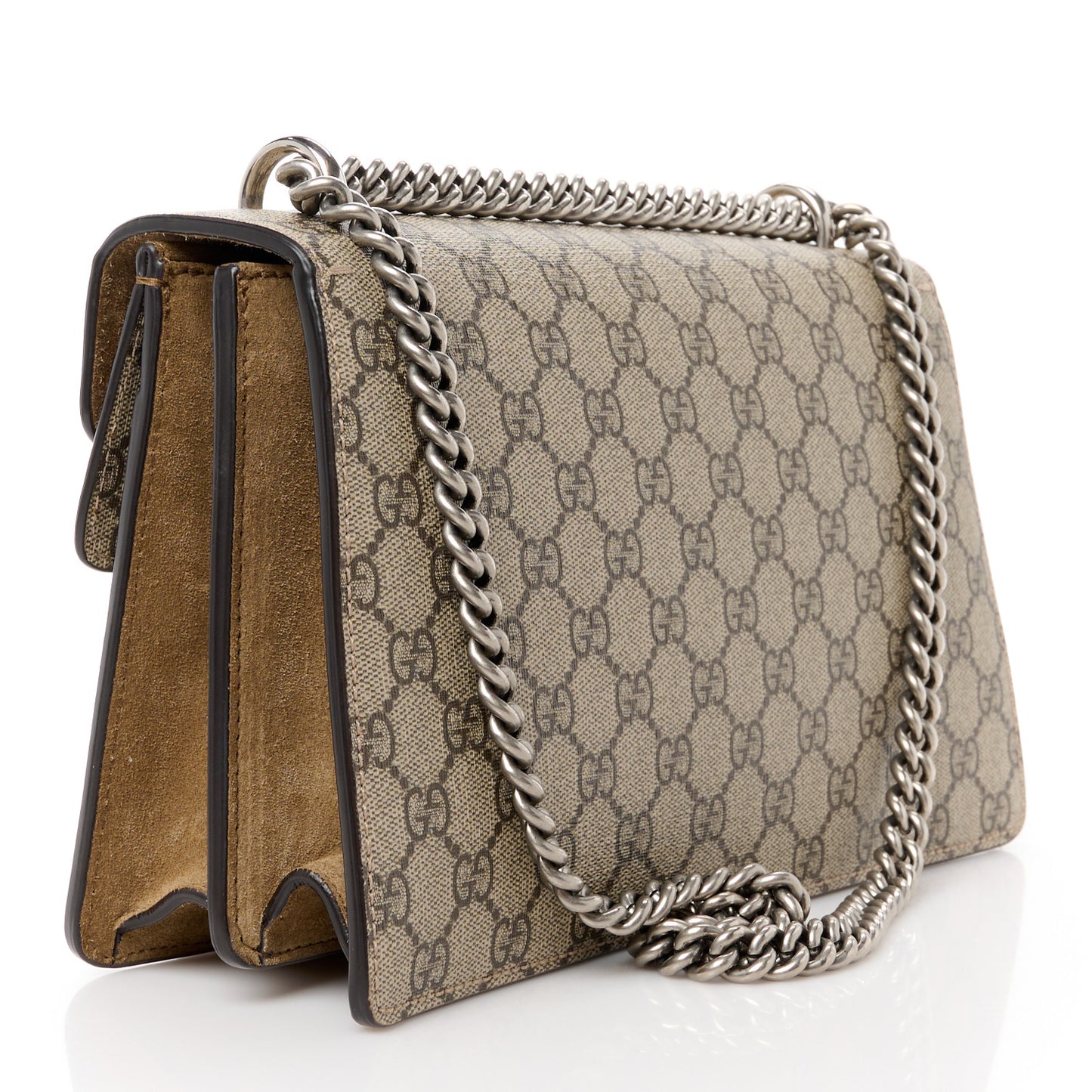 GG Supreme Monogram Small Dionysus Shoulder Bag Taupe