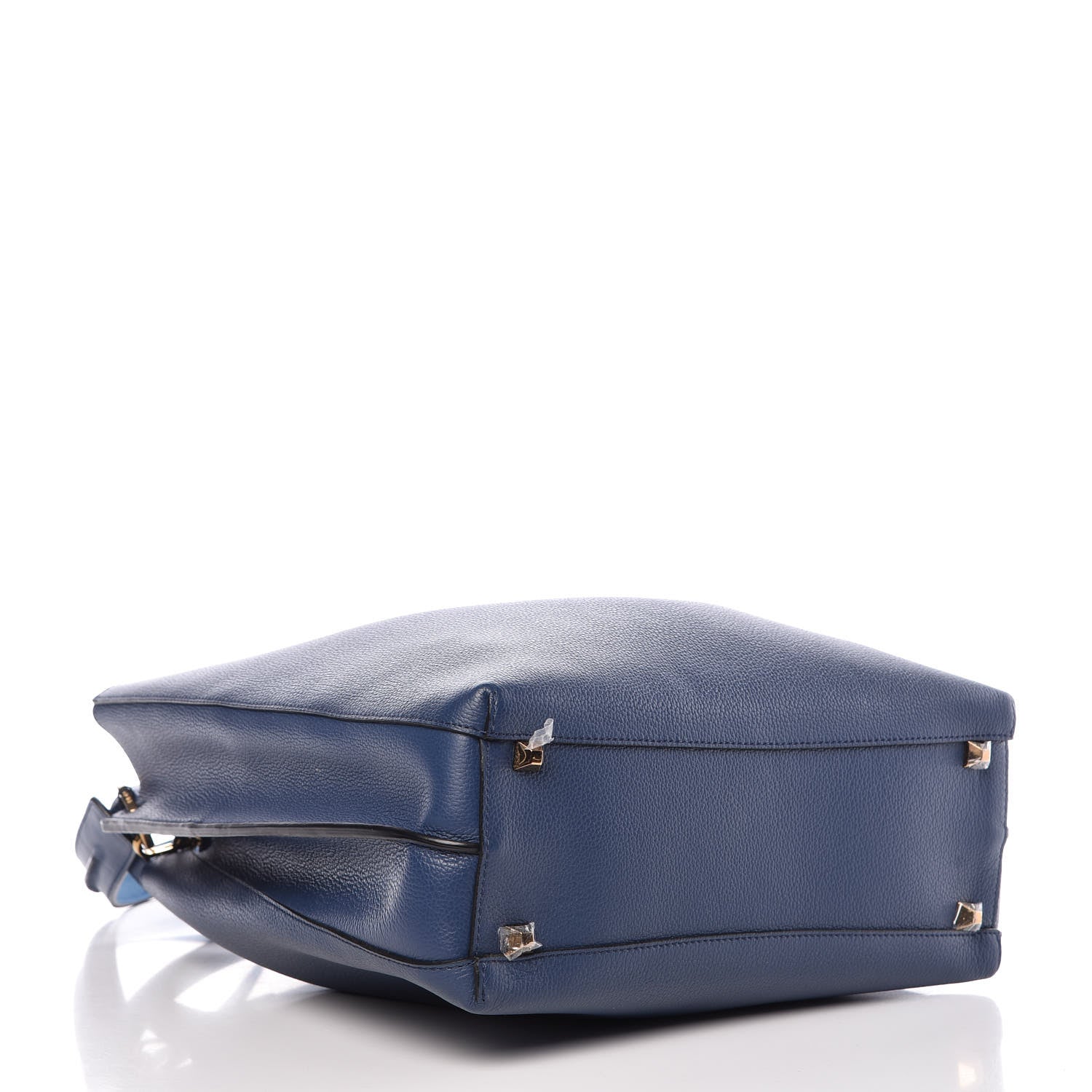 MCM Grained Calfskin Large Milla Hobo Navy Blue 5 of 13