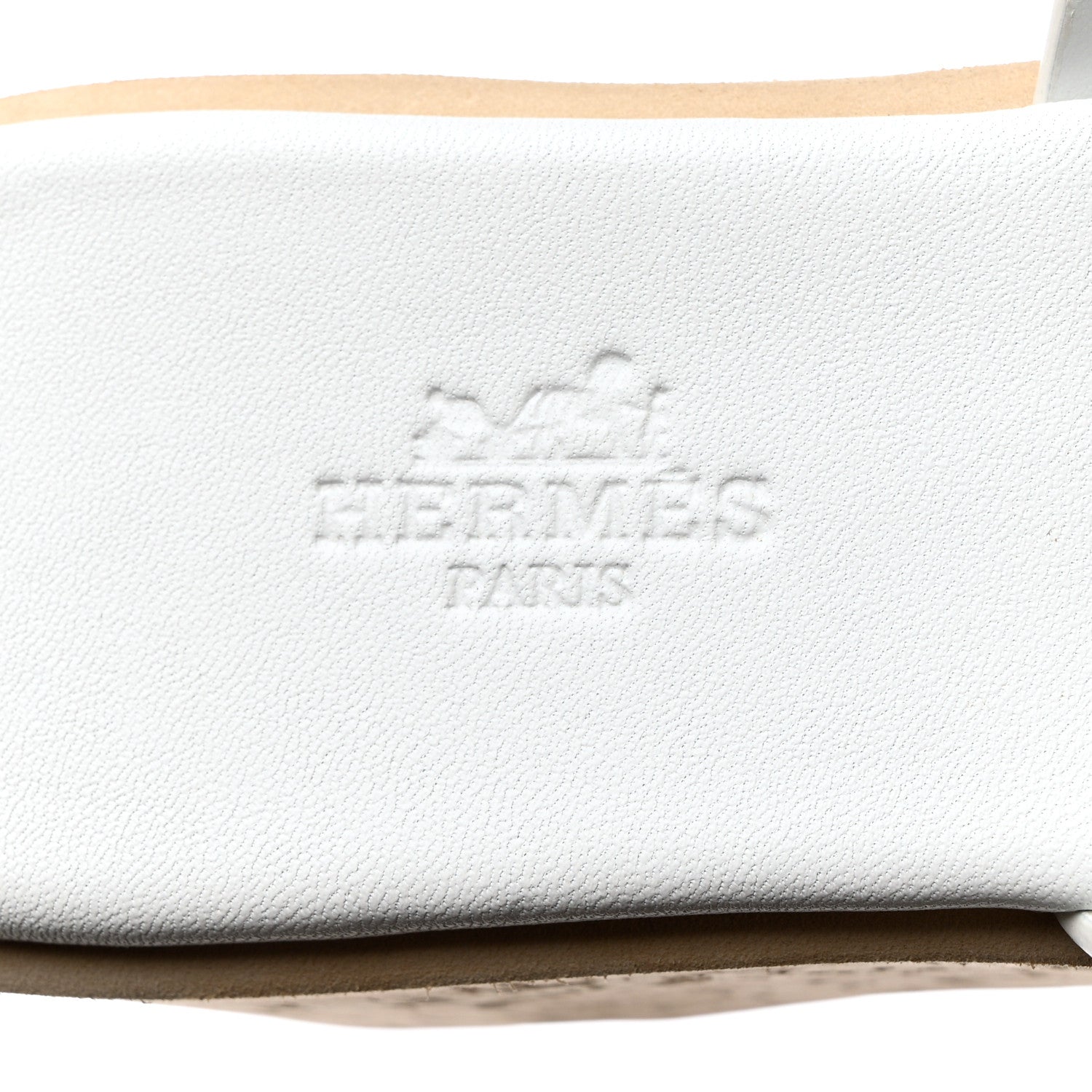 Hermes Calfskin Cork Eze 30 Sandals 35 White 7 of 10