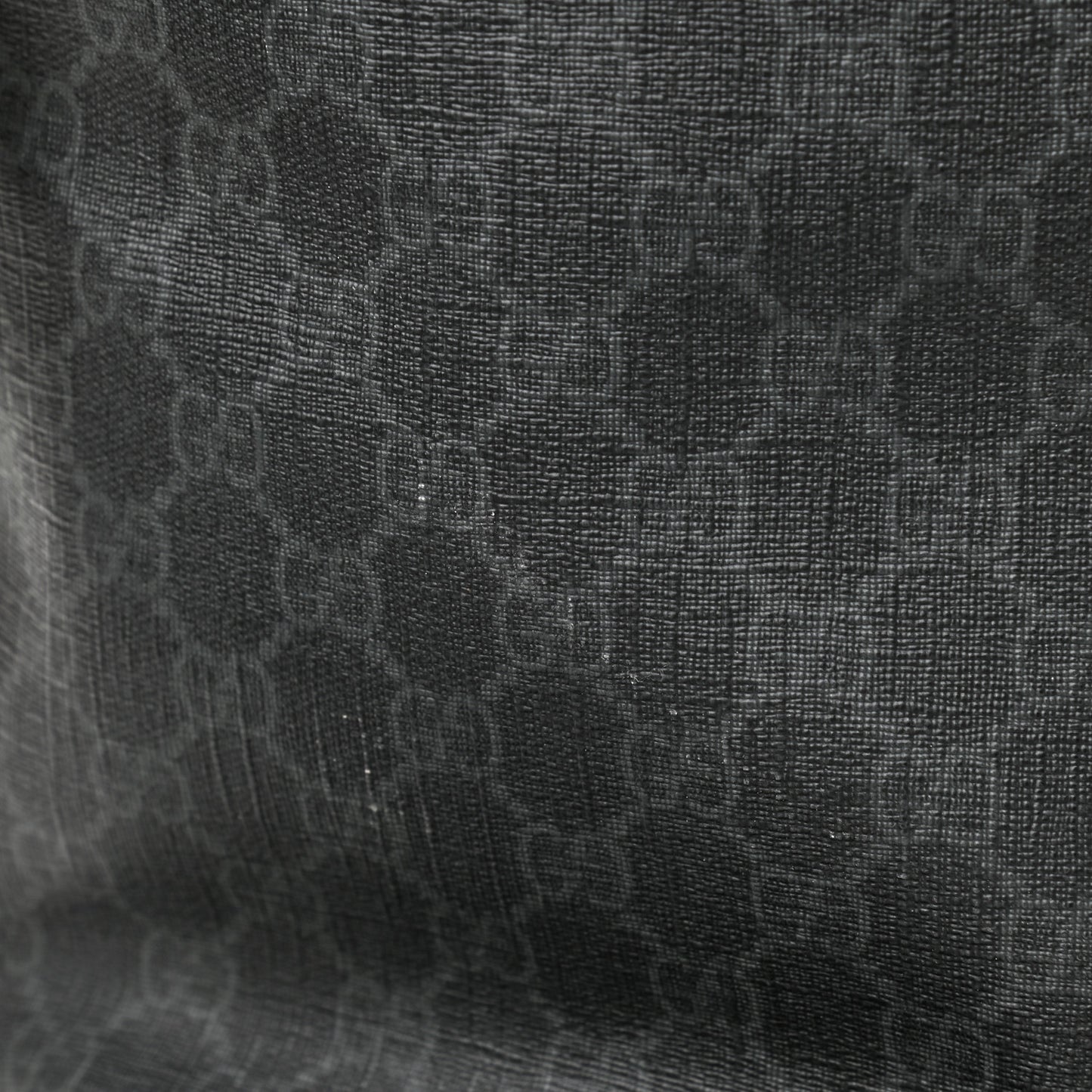GG Supreme Monogram Web Handle Vertical Tote Black Grey