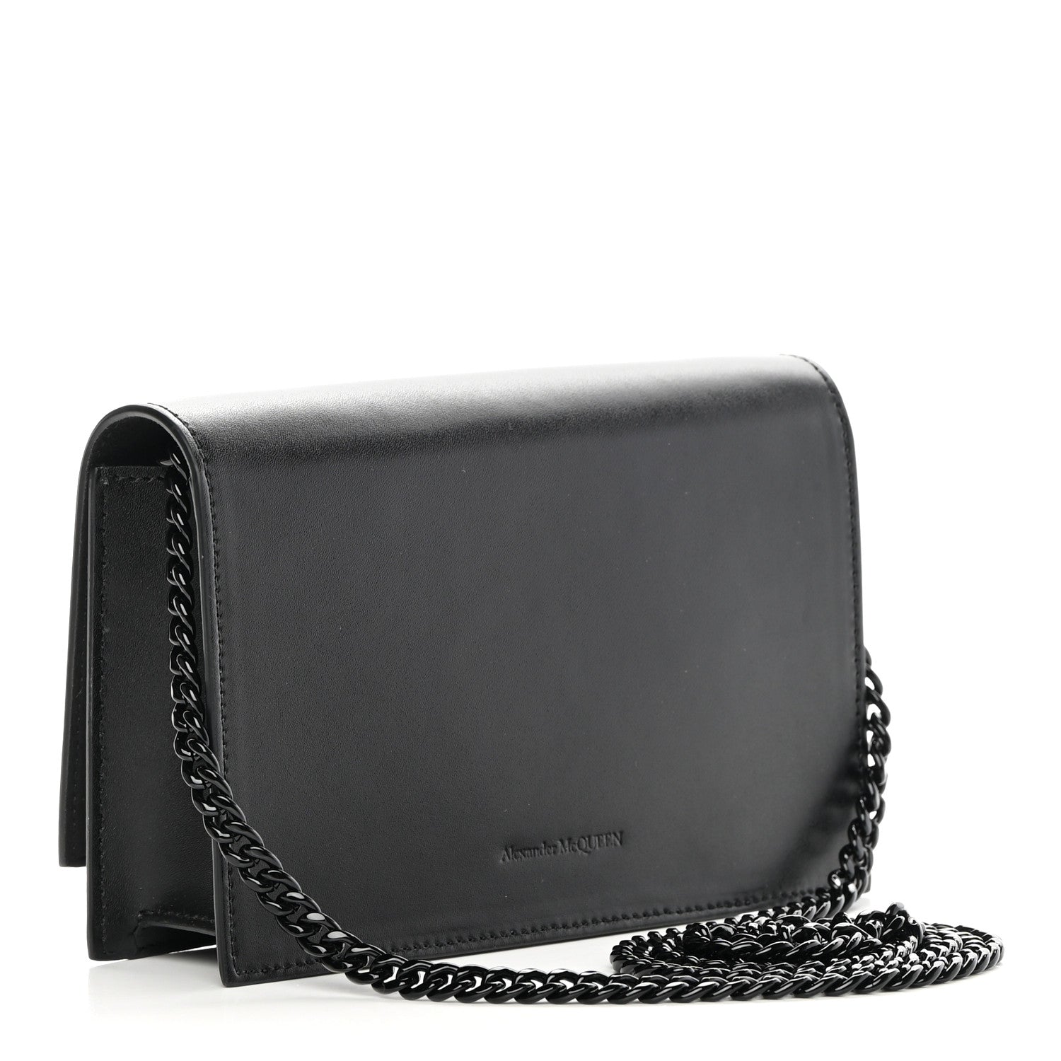 Alexander McQueen Calfskin Mini Skull Chain Crossbody Bag Black 3 of 10