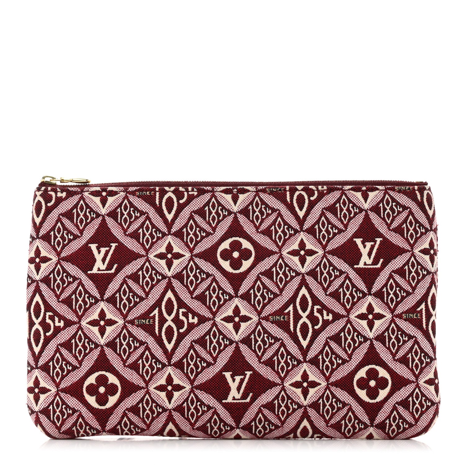 Louis Vuitton Jacquard Since 1854 Neverfull MM GM Pochette Bordeaux 1 of 6