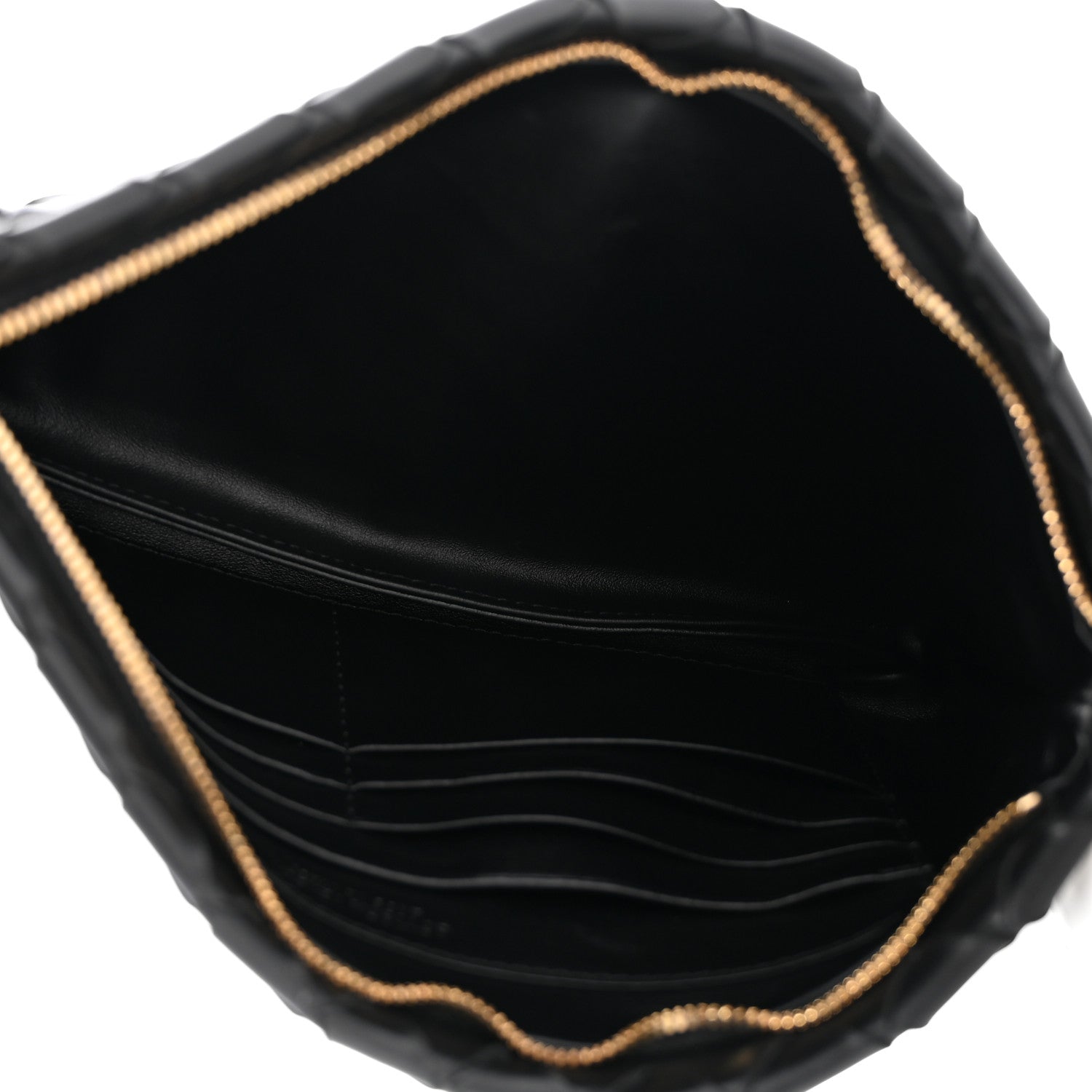 Bottega Veneta Nappa Intrecciato Small Flat Zip Pouch Black 5 of 8