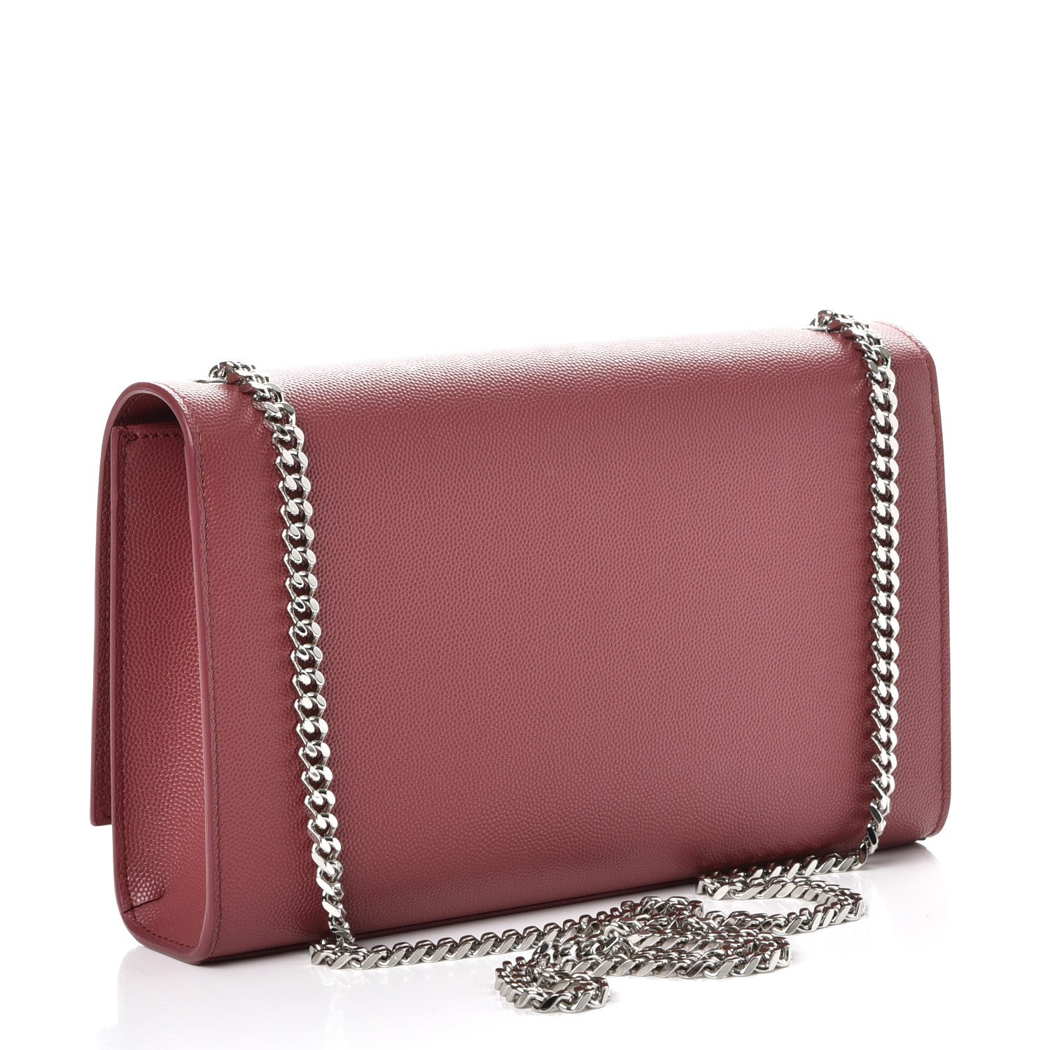 Saint Laurent Grain De Poudre Medium Classic Monogram Kate Satchel Mystic Rose 3 of 7