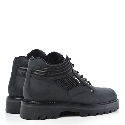 Louis Vuitton Nubuck Oberkampf Ankle Boots 7 Black 4 of 8