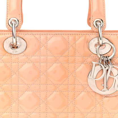 Christian Dior Patent Cannage Medium Lady Dior Beige 7 of 12